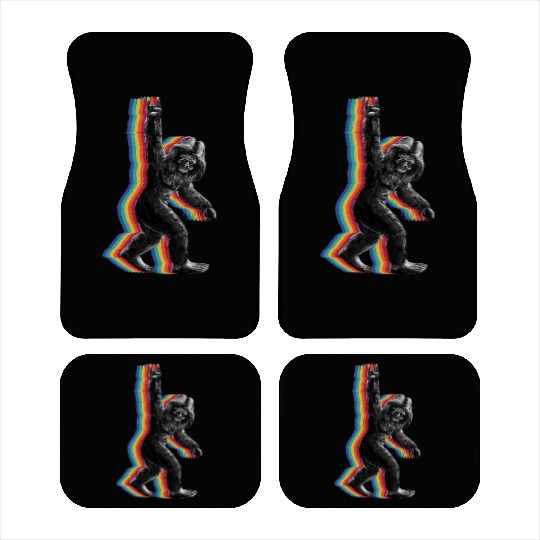 Retro Bigfoot vintage Fun and Nostalgic Sasquatch Car Mats