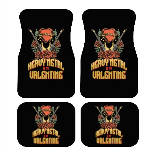 Heavy Metal Valentine Single Car Mats