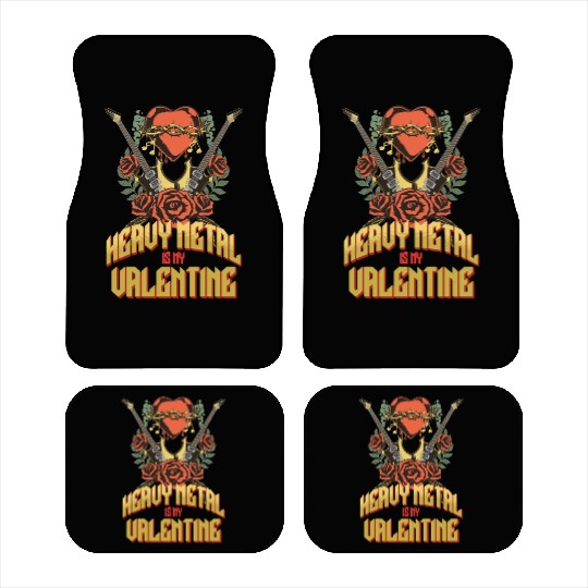 Heavy Metal Valentine Single Car Mats