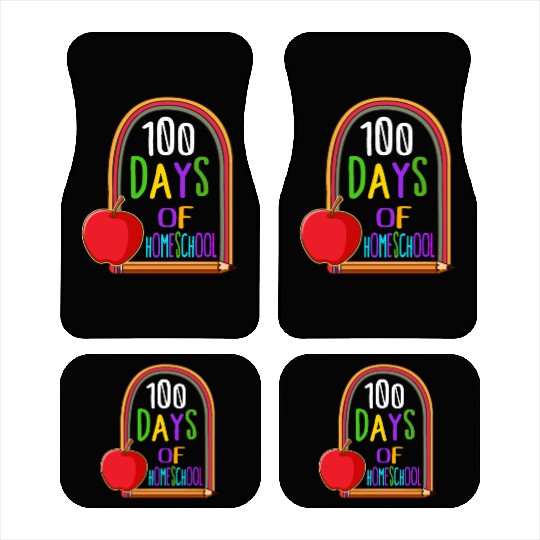 School Car Mats, 100 Days Of Homeschool Car Mats,