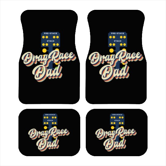 Drag Racing Race Car Dad Retro Car Mats