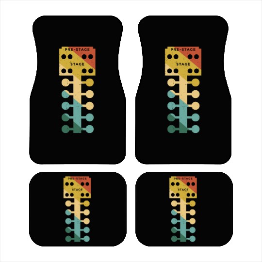 Drag Racing Race Car Retro Vintage Car Mats