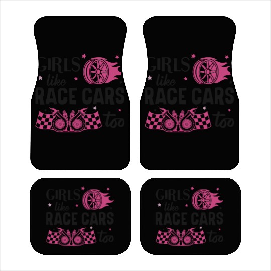 Drag Racing Race Car Girl Girls Car Mats