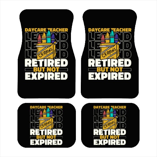 Daycare Teacher Retired Car Mats
