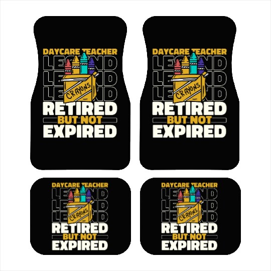 Daycare Teacher Retired Car Mats