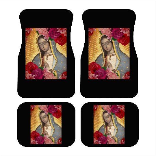 Our Lady of Guadalupe Rose Mexican Catholic Juan D Car Mats