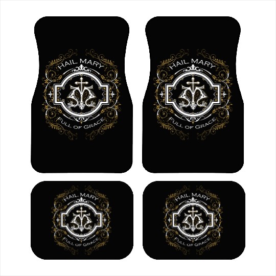 Ave Maria Schubert Latin Mass Blessed Mother Mary Car Mats