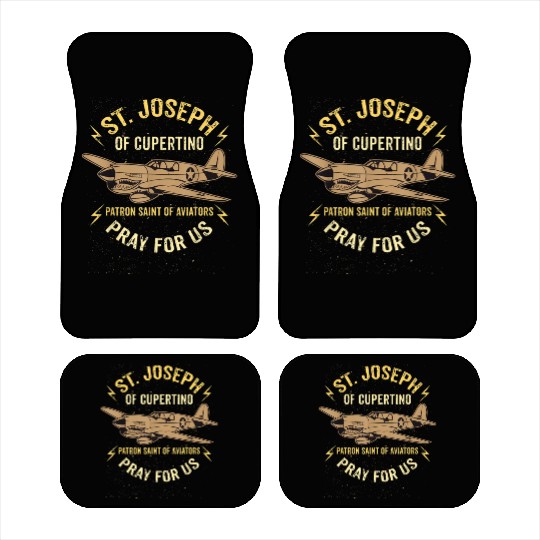 St. Joseph of Cupertino Patron Saint of Pilots Avi Car Mats