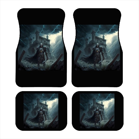 Death Knight in Thunderstorm Car Mats