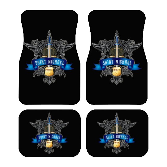 Saint Michael Patron Saint of Police Officers Cath Car Mats