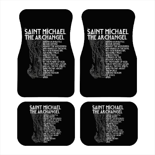 Saint Michael the Archangel Prayer Catholic Tradit Car Mats