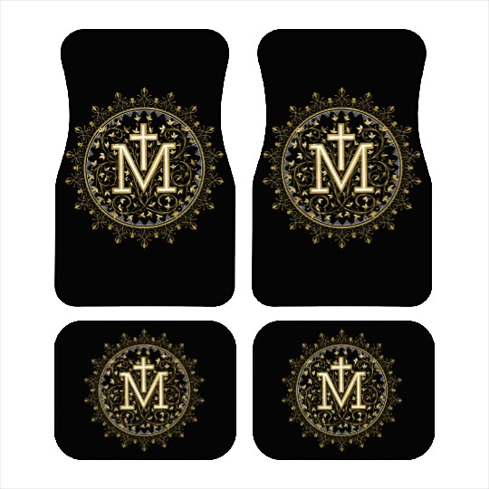 Hail Mary Catholic Our Lady Holy Blessed Maria Car Mats