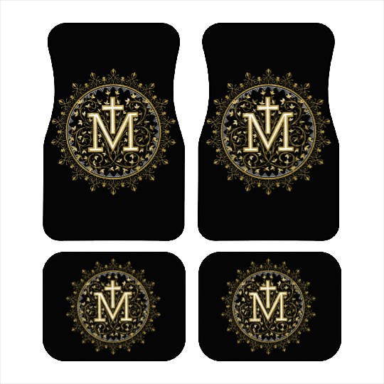 Hail Mary Catholic Our Lady Holy Blessed Maria Car Mats