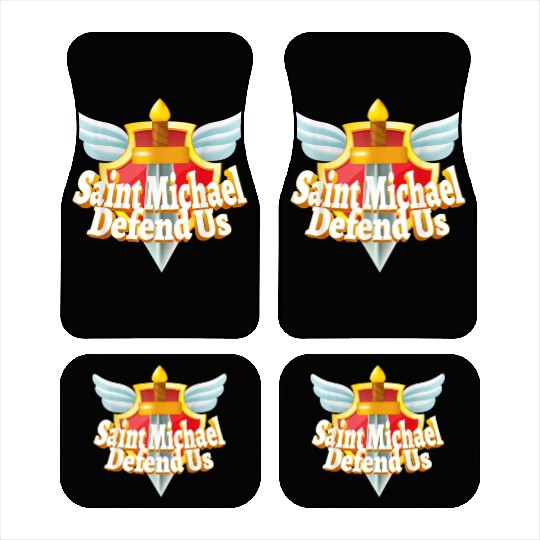 St. Michael the Archangel Icon Dragon Catholic Ang Car Mats