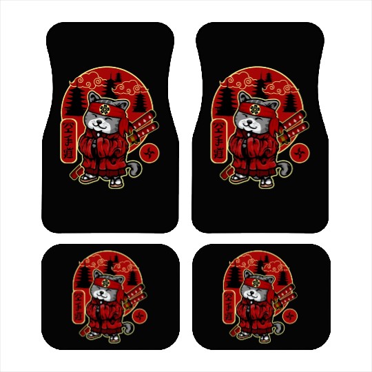 Samurai Cat Car Mats