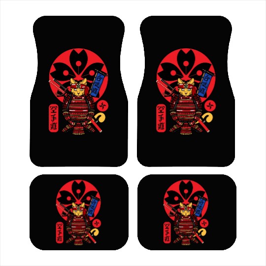 Samurai Cat Car Mats