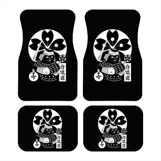 Samurai Cat Car Mats
