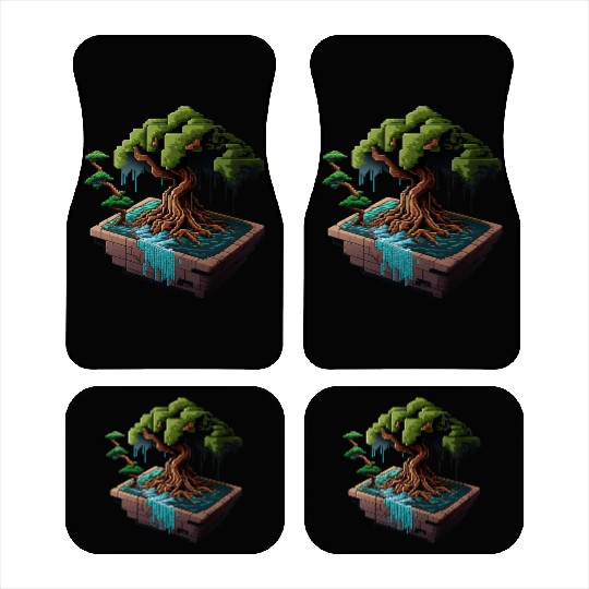8 Bit Bonsai Tree Car Mats