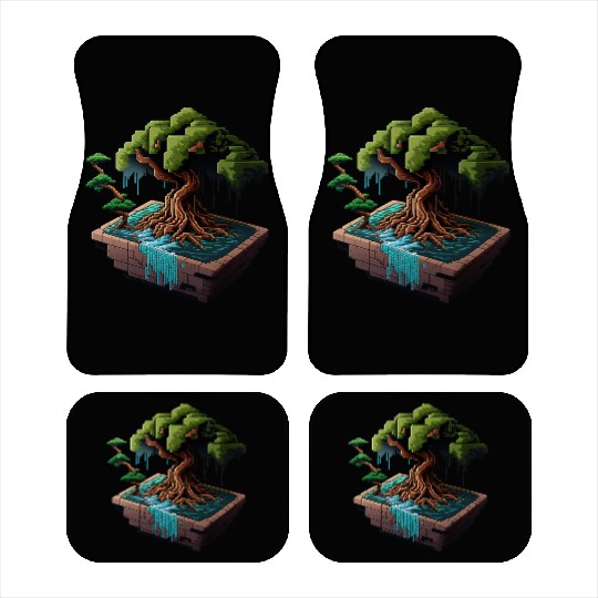 8 Bit Bonsai Tree Car Mats