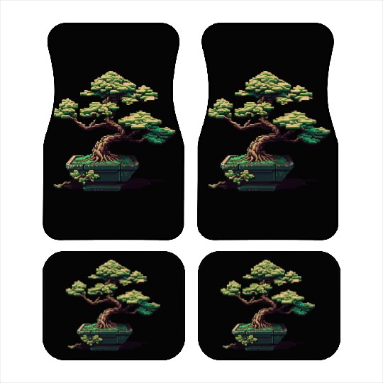 8 Bit Bonsai Tree Car Mats