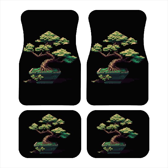 8 Bit Bonsai Tree Car Mats