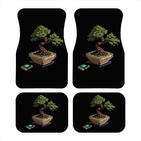 8 Bit Bonsai Tree Car Mats