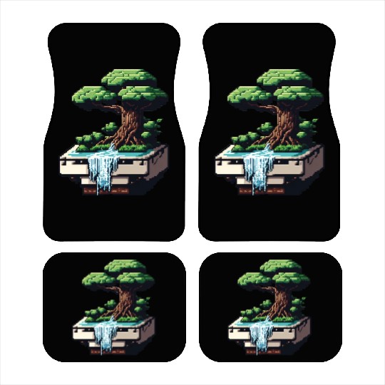 8 Bit Bonsai Tree Car Mats