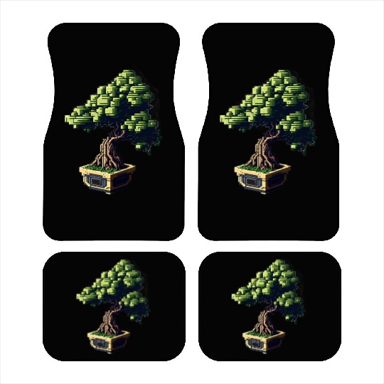 8 Bit Bonsai Tree Car Mats