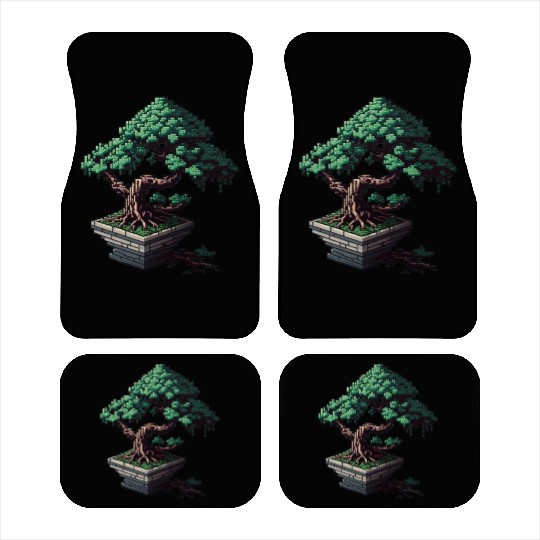 8 Bit Bonsai Tree Car Mats