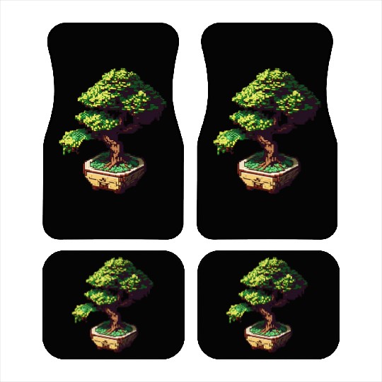 8 Bit Bonsai Tree Car Mats