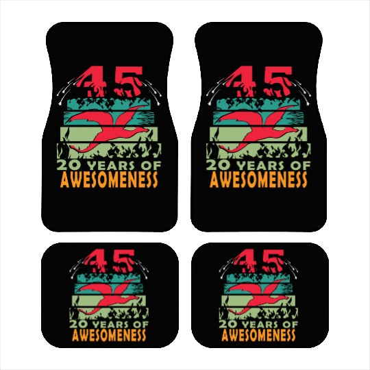 45 years dragon birthday fantasy Car Mats