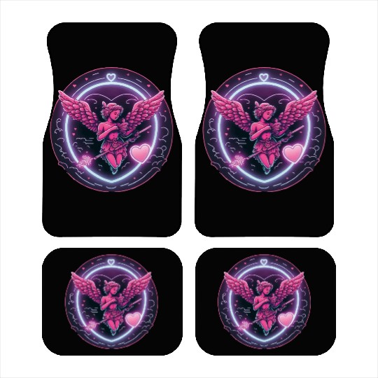 funny Cupid Valentine's Day girls Car Mats