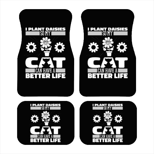 Daisy Gardening Cat Car Mats