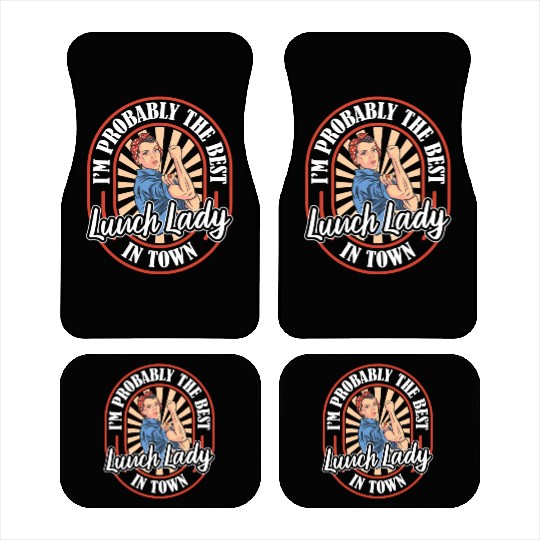 Lunch Lady Funny Car Mats