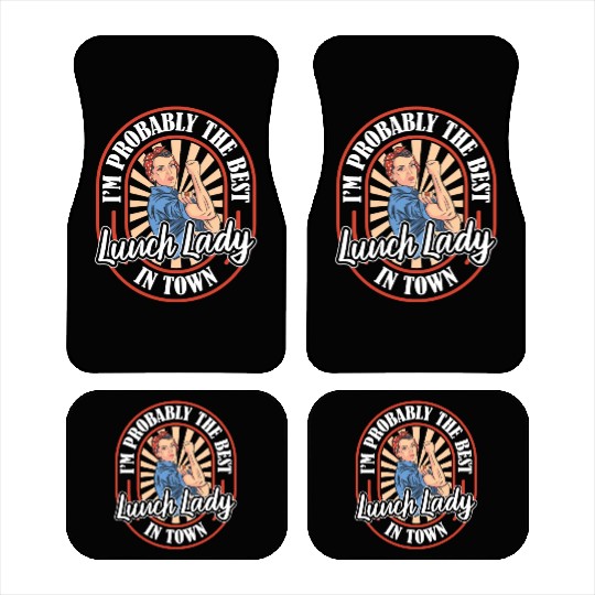 Lunch Lady Funny Car Mats