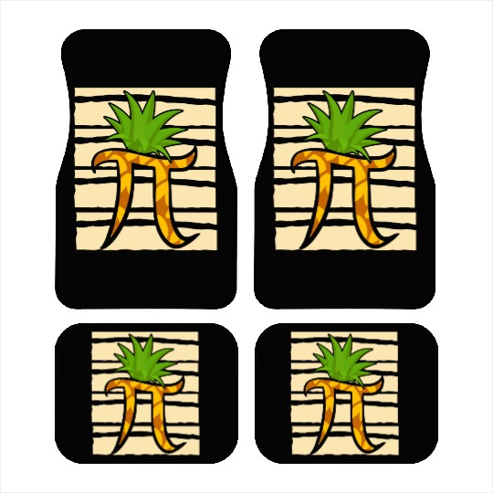 Pineapple Pi Math Teacher Mathematician Pi Day Car Mats