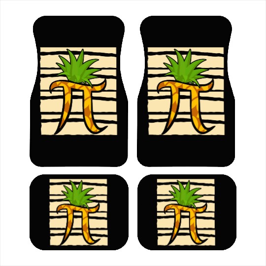 Pineapple Pi Math Teacher Mathematician Pi Day Car Mats