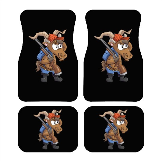 Capricorn hunter / Capricorn with hunting rifle Car Mats