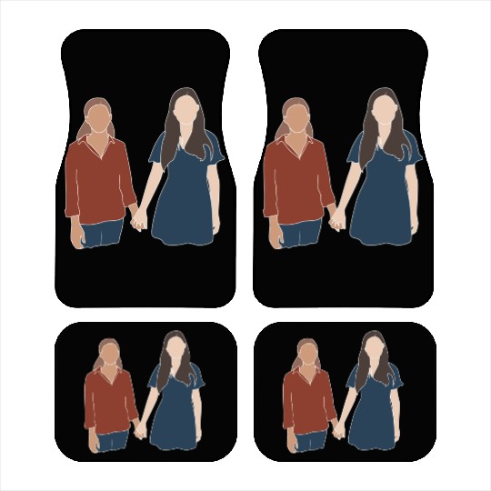 lesbian lgbtq pride valentine day 202 valentines Car Mats