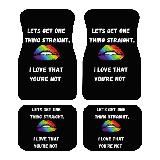 lesbian lgbtq pride valentine day 202 valentines Car Mats
