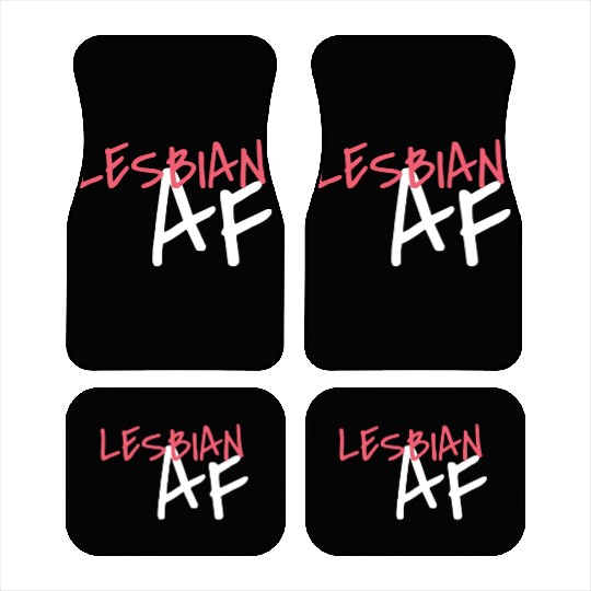 Lesbian AF LGBT Graffiti Pride Month Car Mats