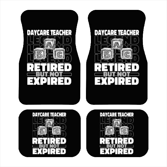 Daycare Teacher Retired Car Mats