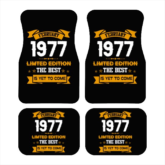 February 1977 Birthday Surprise Car Mats