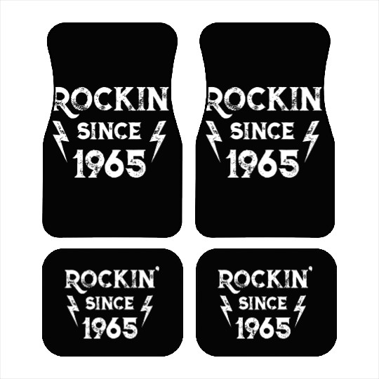 57 Year Old: Classic Rock 1965 57th Birthdayfantas Car Mats
