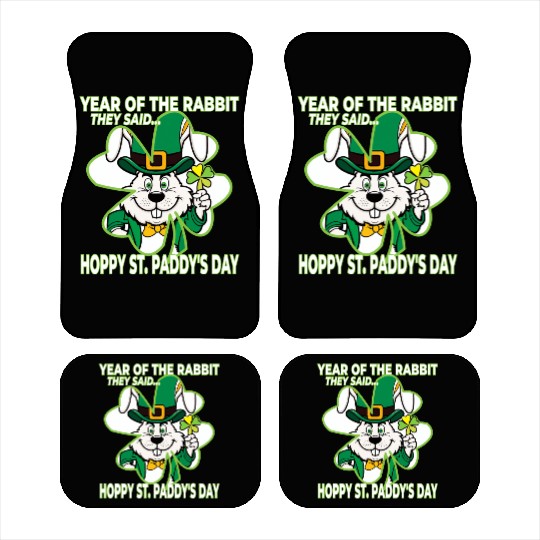 Year of the Rabbit - St. Paddy's Day Car Mats
