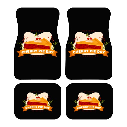 national cherry pie day Car Mats
