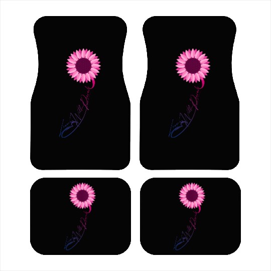 Love Will Prevail Bisexual Sunflower Bi Pride Car Mats