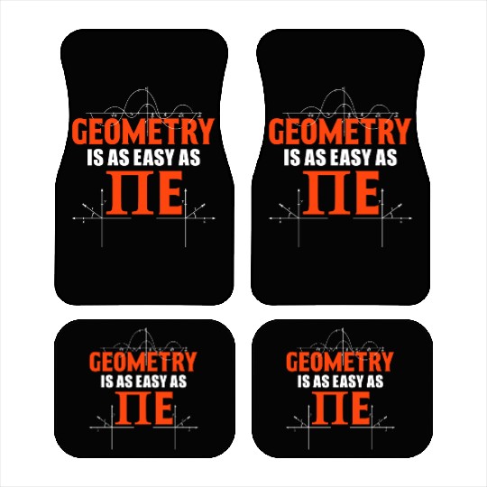 Funny Pi Day Car Mats Math Car Mats Geometry