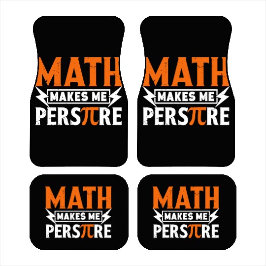 Funny Pi Day Car Mats Math Makes Me for Pi Day 3 14