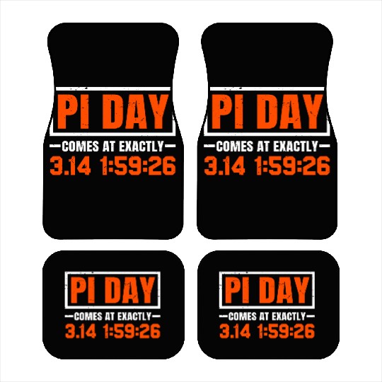 Funny Pi Day Car Mats Math Car Mats for Pi Day 3 14159